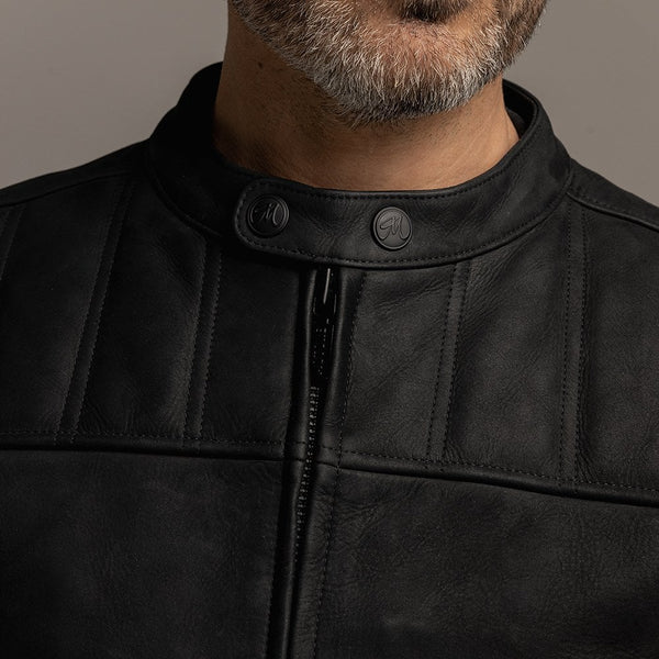 Motone Shogun Leather Jacket (Black) - Extra Large Size: Extra Large