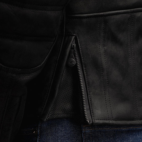 Motone Shogun Leather Jacket (Black) - Extra Large Size: Extra Large