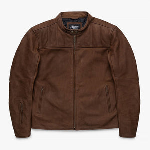 Motone Shogun Leather Jacket (Mahogany) - Extra Large Size: Extra Larg