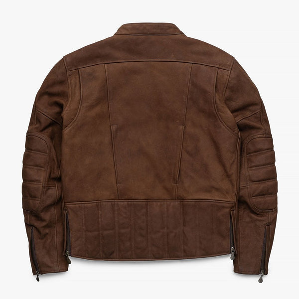 Motone Shogun Leather Jacket (Mahogany) - Extra Large Size: Extra Larg