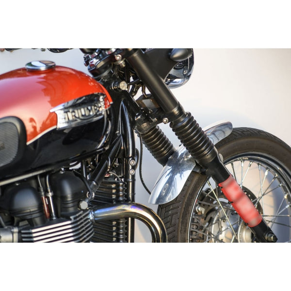 Motone Shorty - Bobbed Front Mudguard/Fender- Spoke Wheels - Polished