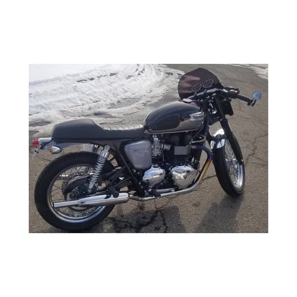 Motone Shorty - Bobbed Front Mudguard/Fender- Spoke Wheels - Polished