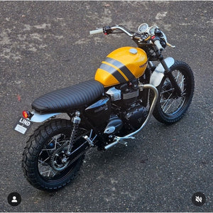 Motone Shorty - Front Mudguard/Fender - Brushed Aluminium - LC Bikes