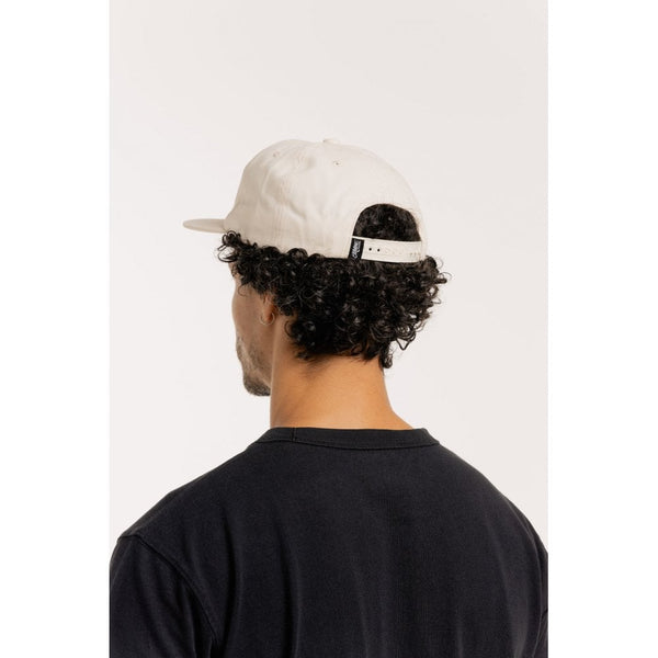 Motone SMOKE 5-Panel Cap - Ecru (Off White) Cotton Twill