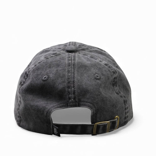 Motone SMOKER - 6-Panel Vintage Cap - Black Washed Cotton