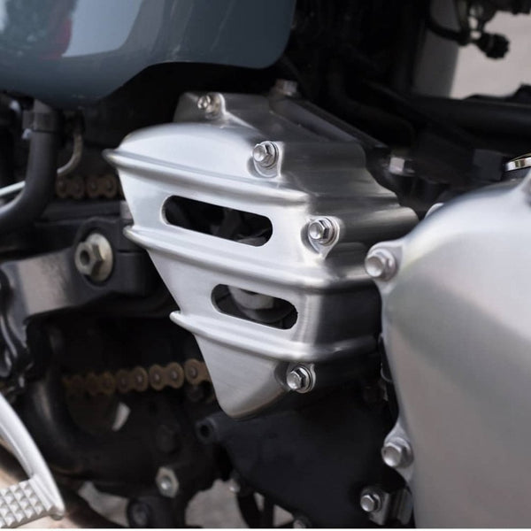 Motone Sprocket Cover - Ribbed - Brushed - AC