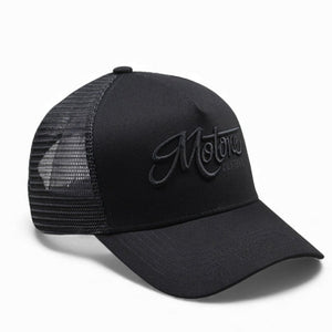 Motone Trucker Cap - Black on Black Motone Stealth Logo