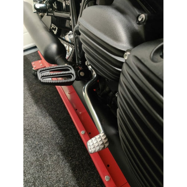 Motone Streamliner Sprocket Cover - Ribbed - Black Fins - LC - Street