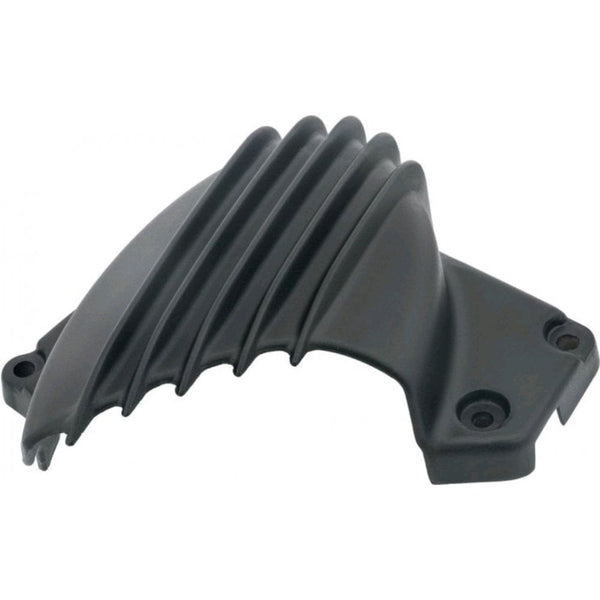 Motone Streamliner Sprocket Cover - Ribbed - Black Fins - LC - Street