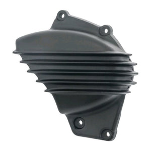 Motone Streamliner Sprocket Cover - Ribbed - Black Fins - LC - Street