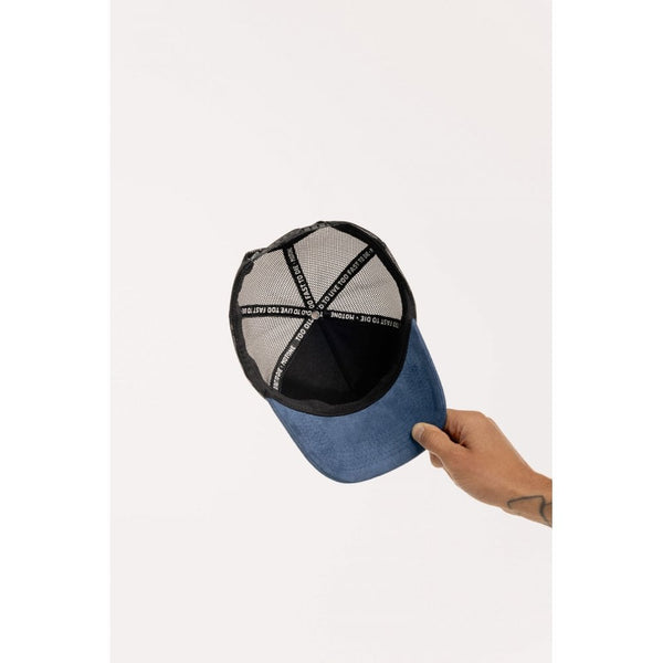 Motone SUEDEHEAD Trucker Cap - BLUE SUEDE