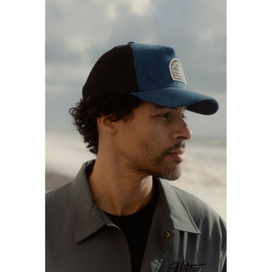 Motone SUEDEHEAD Trucker Cap - BLUE SUEDE