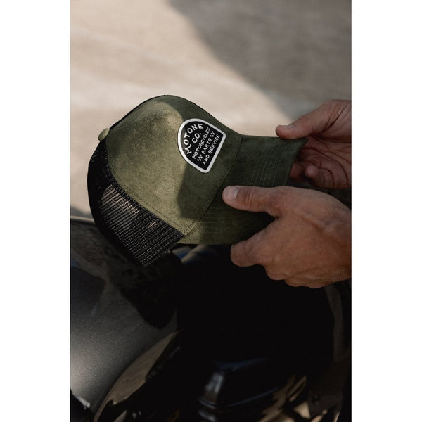Motone SUEDEHEAD Trucker Cap - OLIVE