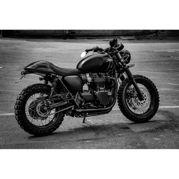Motone GORT Tail Tidy LC Krackle Black Street Twin/T100/T120