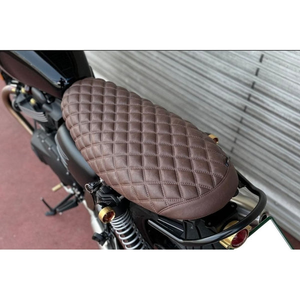 Motone Blackadder Seat - Tobacco Brown Street Twin/T120/T100/Street S