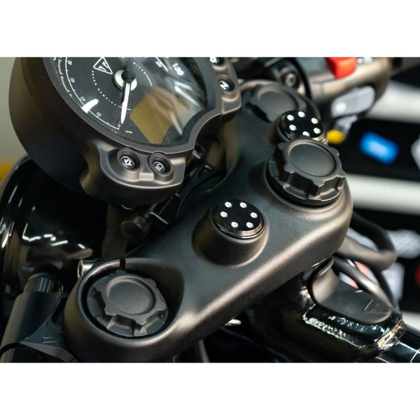 Motone Capo Fork Caps Bobber - BLACK
