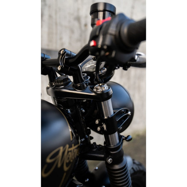 Motone Godfather Yoke Nut - Titanium - LC - BLACK