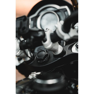 Motone Godfather Yoke Nut - Titanium - LC - BLACK