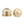 Motone Guvnors Fork Top Caps - Brass Early