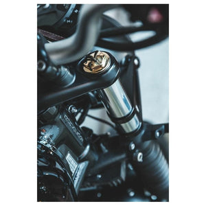 Motone Guvnors Fork Top Caps - Brass Early