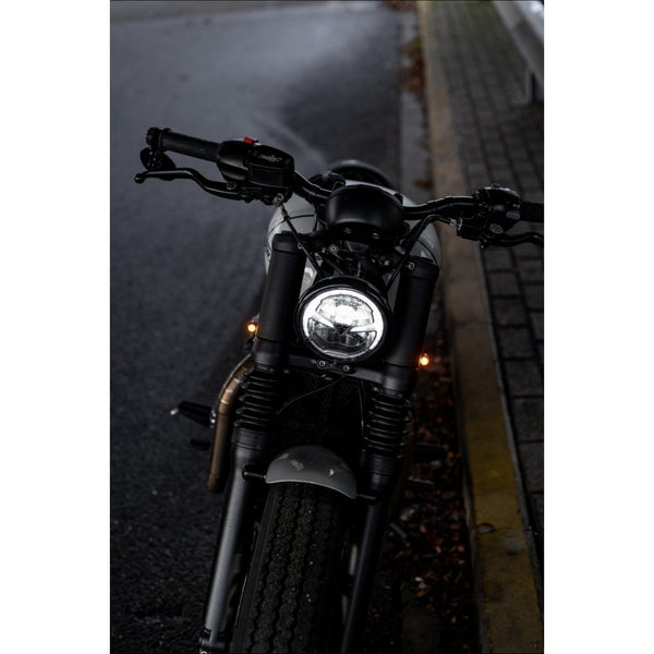 Motone The SPATZ - Fork Shroud/Indicator Brackets Triumph Bobber Speed