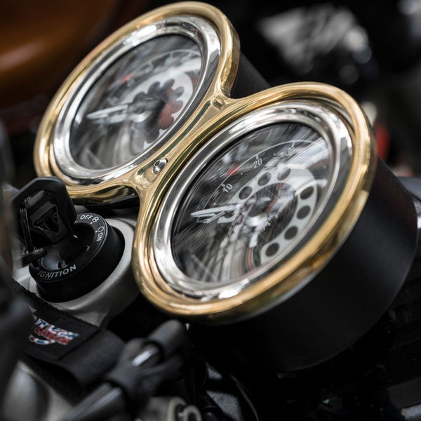 Motone SpeedCuff - Brass - Speedo Cover - T120/T100/Speed Twin/Thruxto