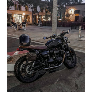 Motone The Viper- Low Profile Skinny Ribbed Seat - Tobacco Brown