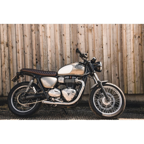 Motone The Viper- Low Profile Skinny Ribbed Seat - Tobacco Brown