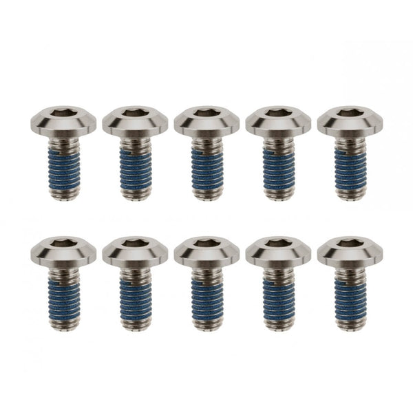 Motone Brake Rotor Bolts - Aircooled (x10) - Titanium Natural Finish