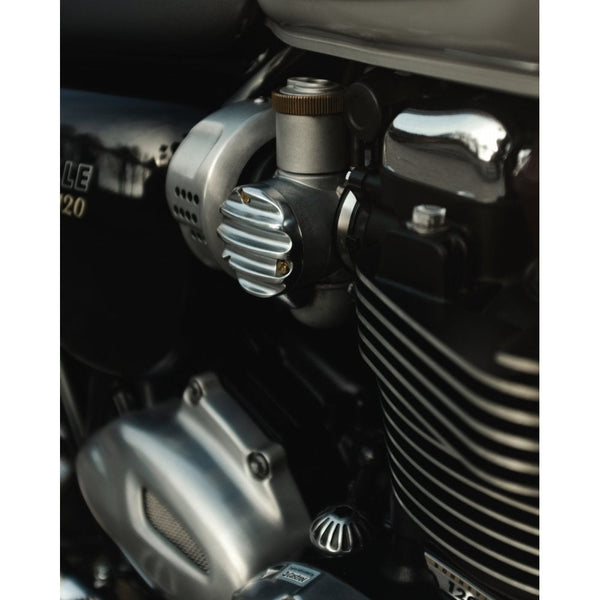 Motone Carb Cover 1200 Ribbed Polished TPS