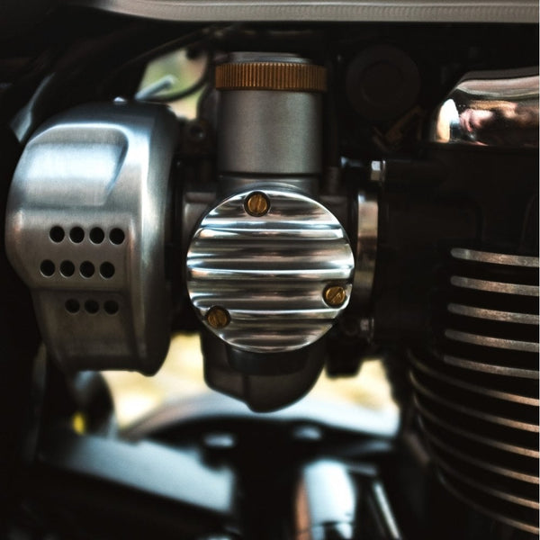 Motone Carb Cover 1200 Ribbed Polished TPS