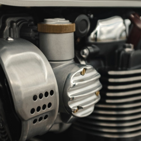 Motone Carb Cover 1200 Ribbed Polished TPS