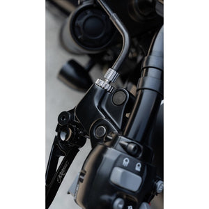 Motone Titanium Billet Clutch Cable Adjuster - Natural Finish