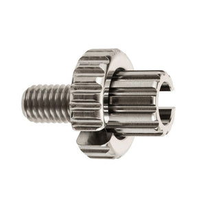 Motone Titanium Billet Clutch Cable Adjuster - Natural Finish