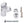 Motone Up-And-Over Riser Kit FAT BARS Clear
