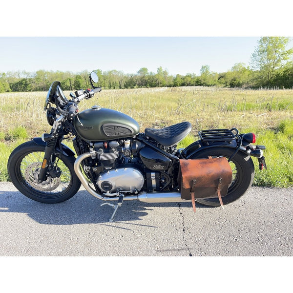 Motone Voyager Bobber Rear Fender/Mudguard Rack - Stainless Steel - Bl
