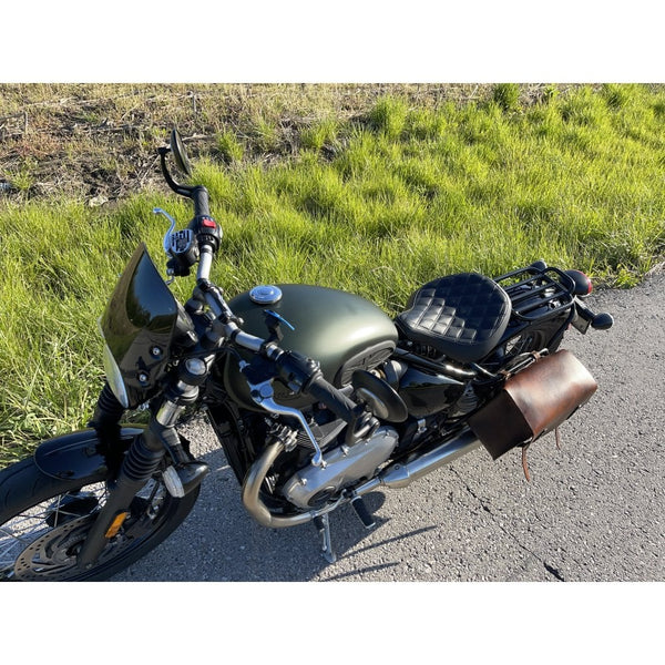 Motone Voyager Bobber Rear Fender/Mudguard Rack - Stainless Steel - Bl