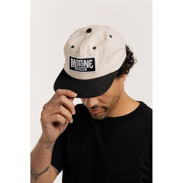 Motone WIDESLIDE Cap - Ecru/Black