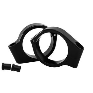 Motone Wrap-Around Fork Indicator Turn Signal Bracket Clamps - Pair -