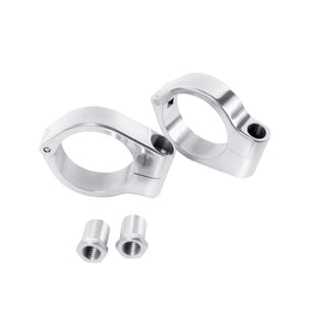 Motone Wrap-Around Fork Indicator Turn Signal Bracket Clamps - Pair -