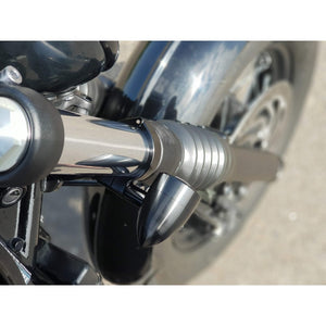 Motone Wrap-Around Fork Indicator Turn Signal Bracket Clamps - Pair -