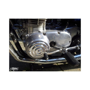 Motone MYamaha XS650 Alternator Cover - Rippled - Polish