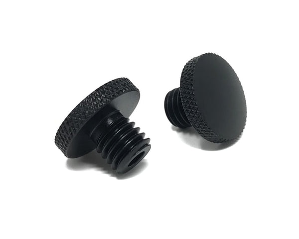 Pair of Billet Aluminium M10 Threaded Motorcycle Motorbike Mirror Blanking Plugs
