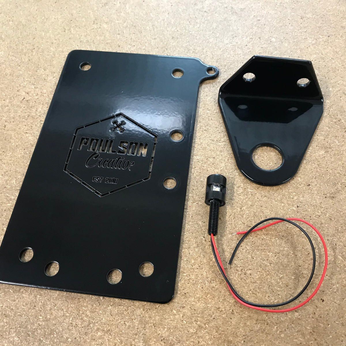 Poulson - Side Mount Number Plate Bracket with LED Bolt – Poulson ...