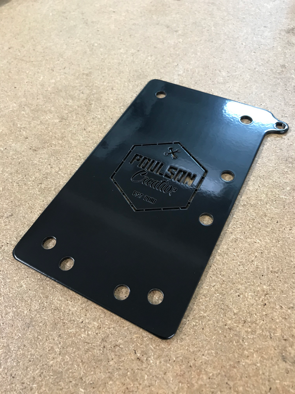 Poulson  -  Side Mount Number Plate Bracket with LED Bolt