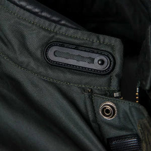 BYCITY Mens Belfast Green waxed cotton jacket