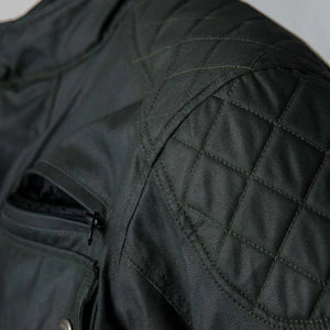 BYCITY Mens Belfast Green waxed cotton jacket