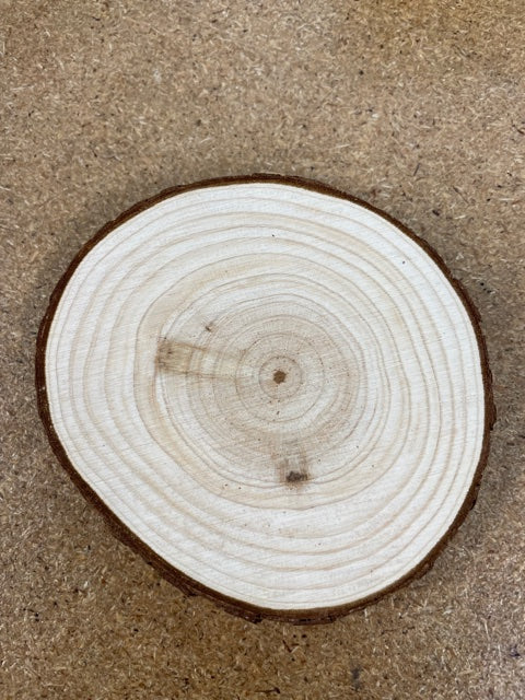 Poulson Creative logo wooden coaster