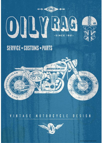 Oily Rag - Metal Sign - Shed Built