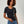 EUDOXIE - Vintage black embroidered T Shirt